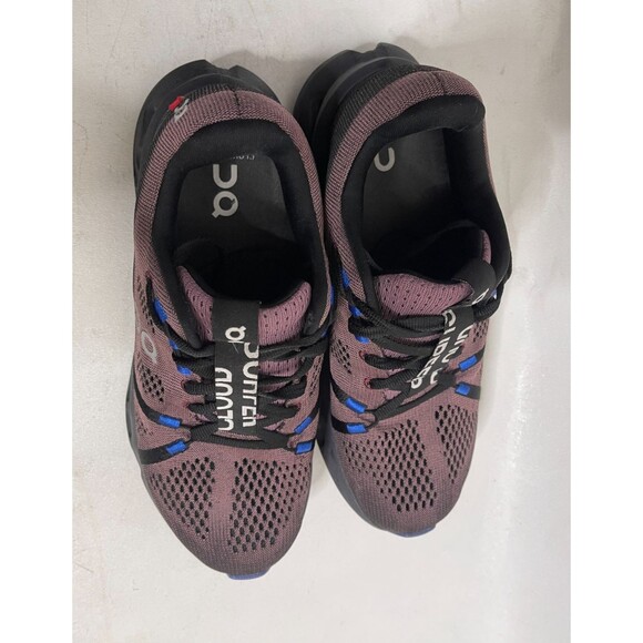 On Cloudsurfer Running Shoes Womens 7.5 Black Purple Athletic Trainer Sneakers - Picture 5 of 10